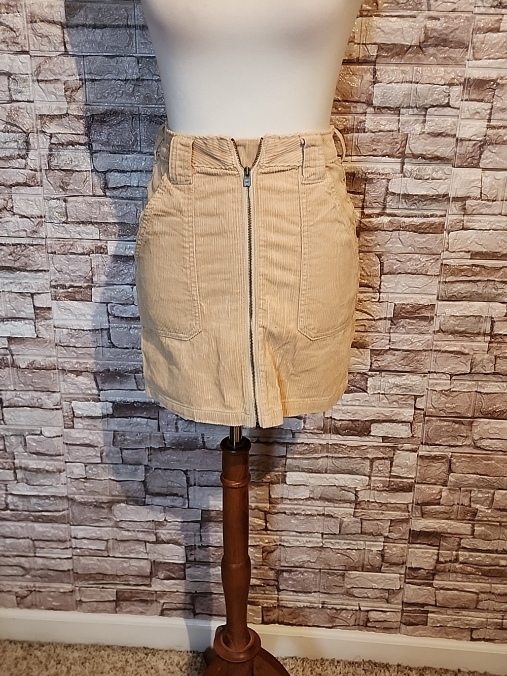 Hollister Full Zip Skirt Ultra High Rise